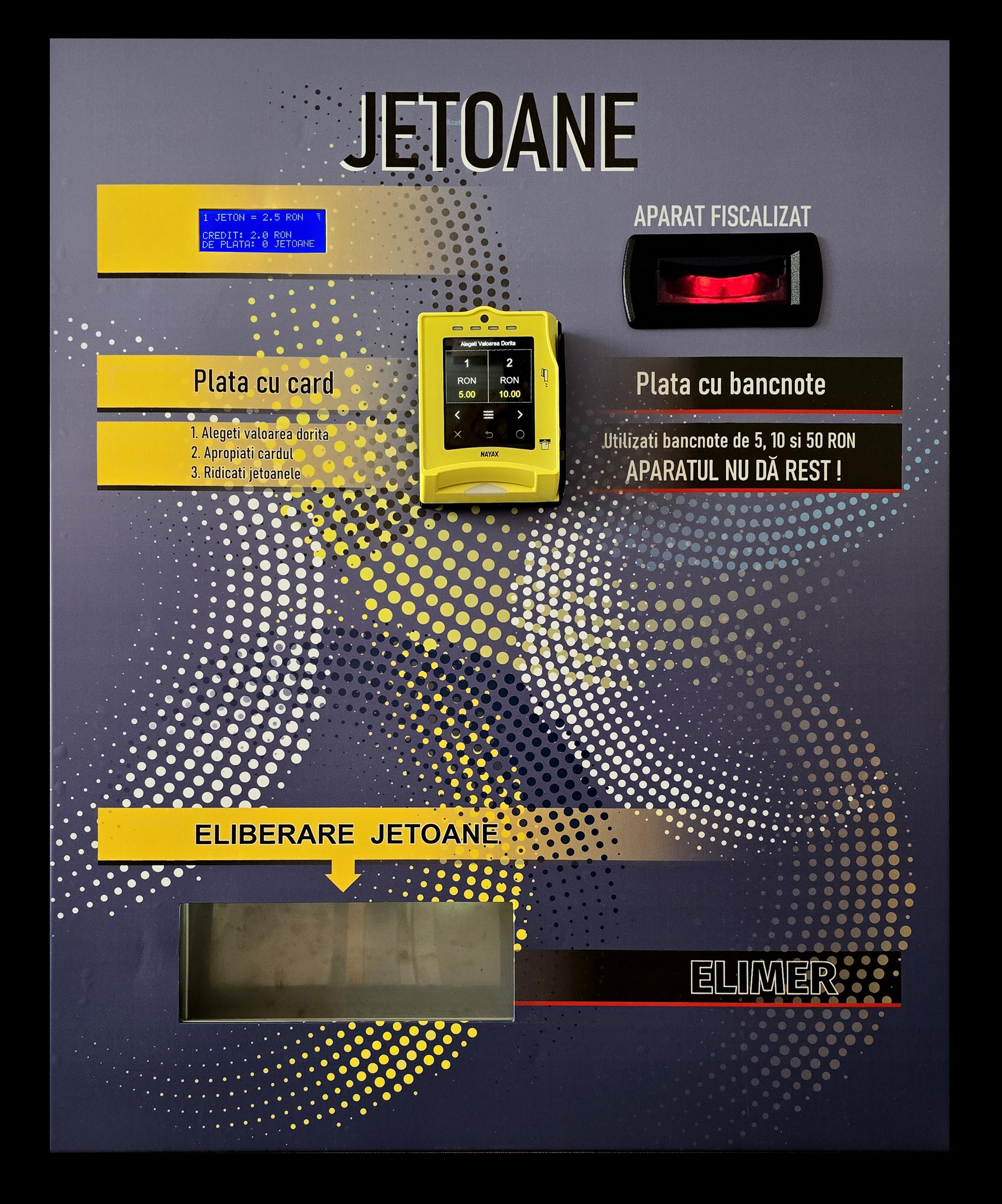 Vă prezentăm noul nostru automat de jetoane EL-1 Vă prezentăm noul nostru automat de jetoane EL-1